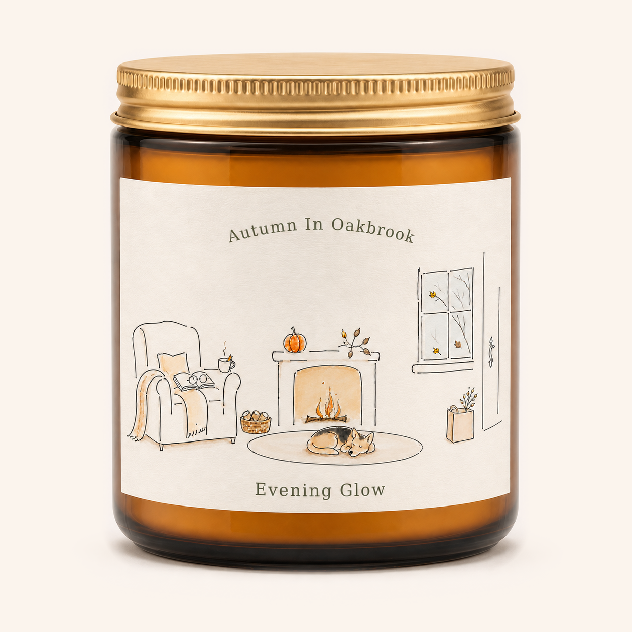 Evening Glow — Autumn in Oakbrook Vintage Jar Candle