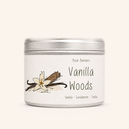 Vanilla Woods — Autumn Collection tin candle