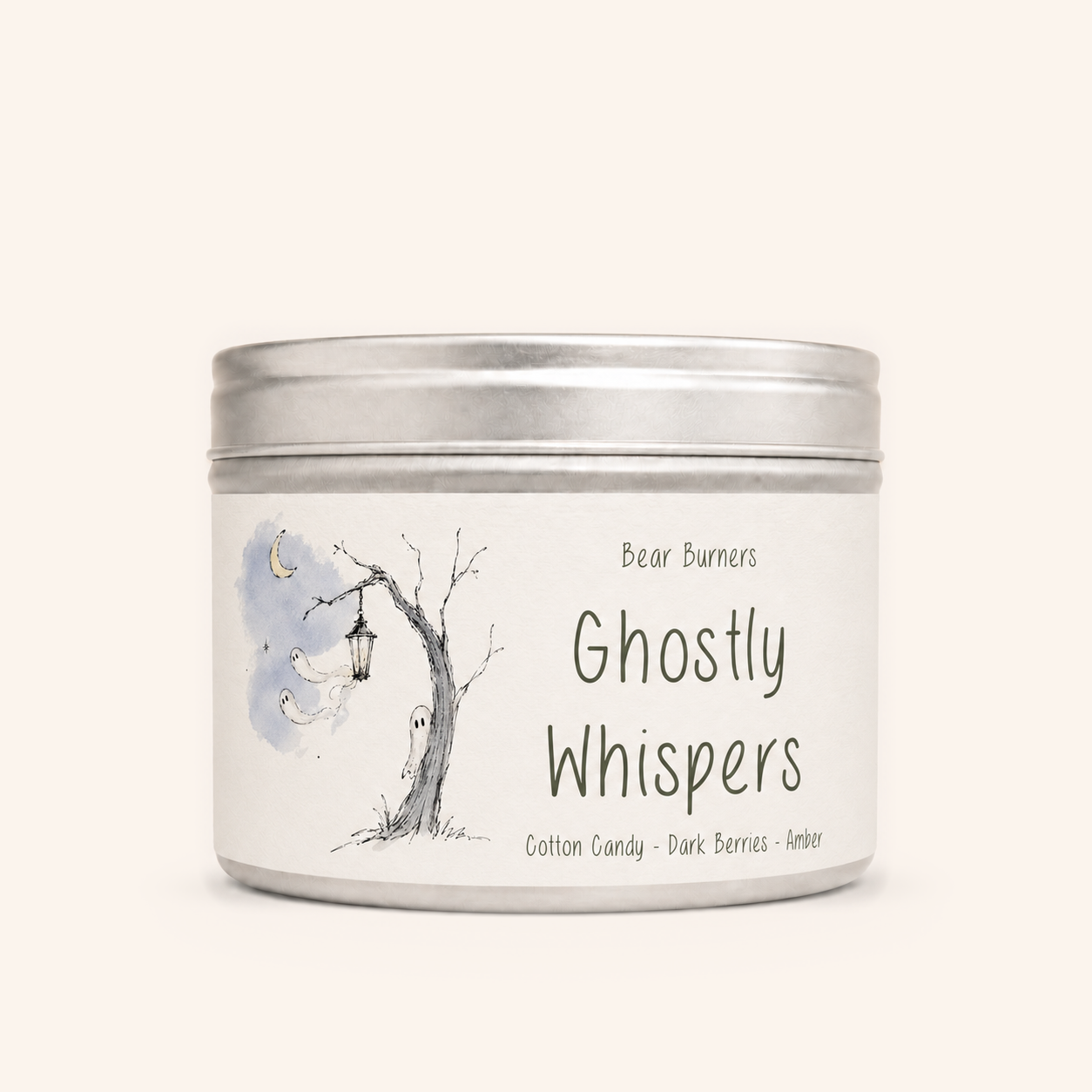 Ghostly Whispers — Autumn Collection tin candle
