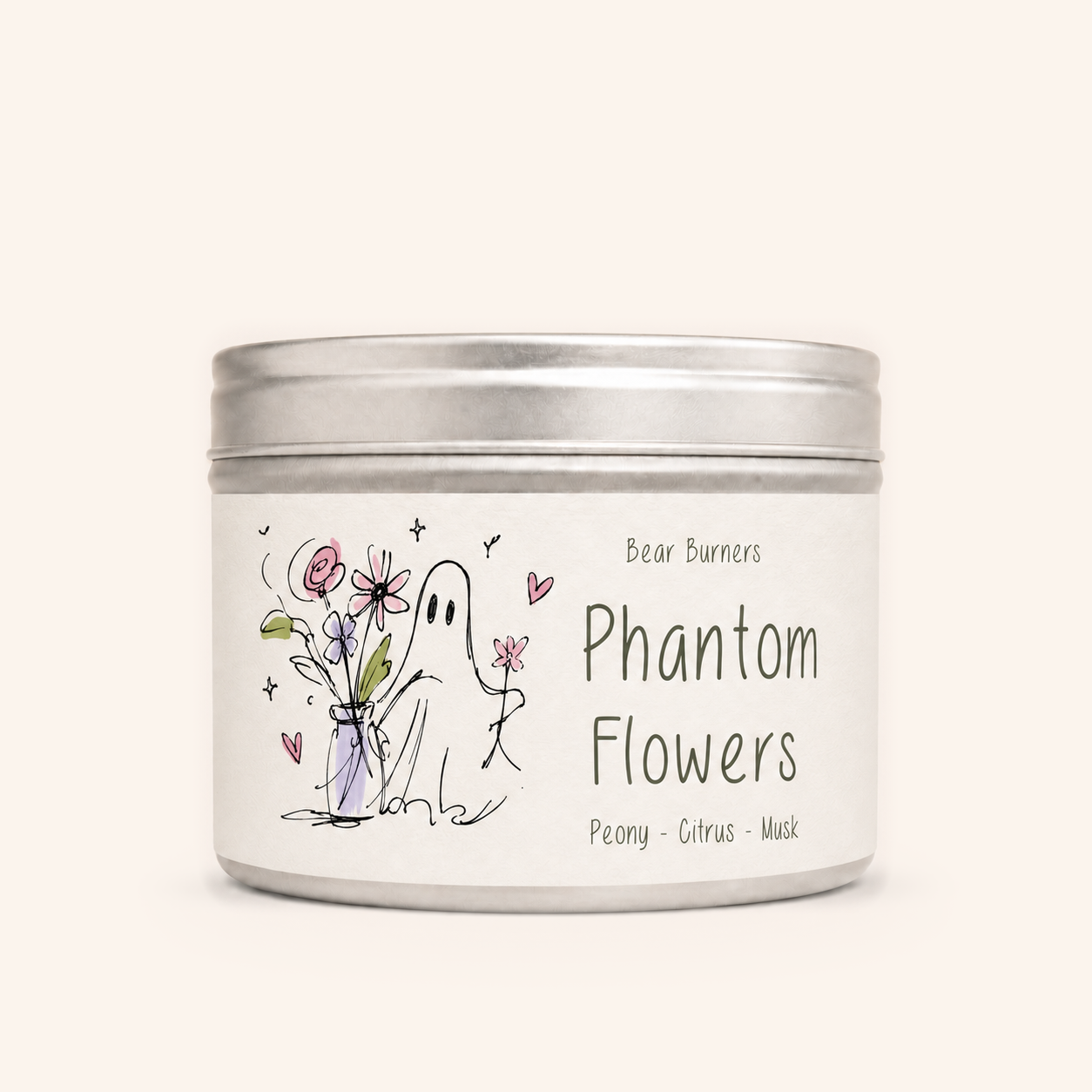 Phantom Flowers — Autumn Collection tin candle