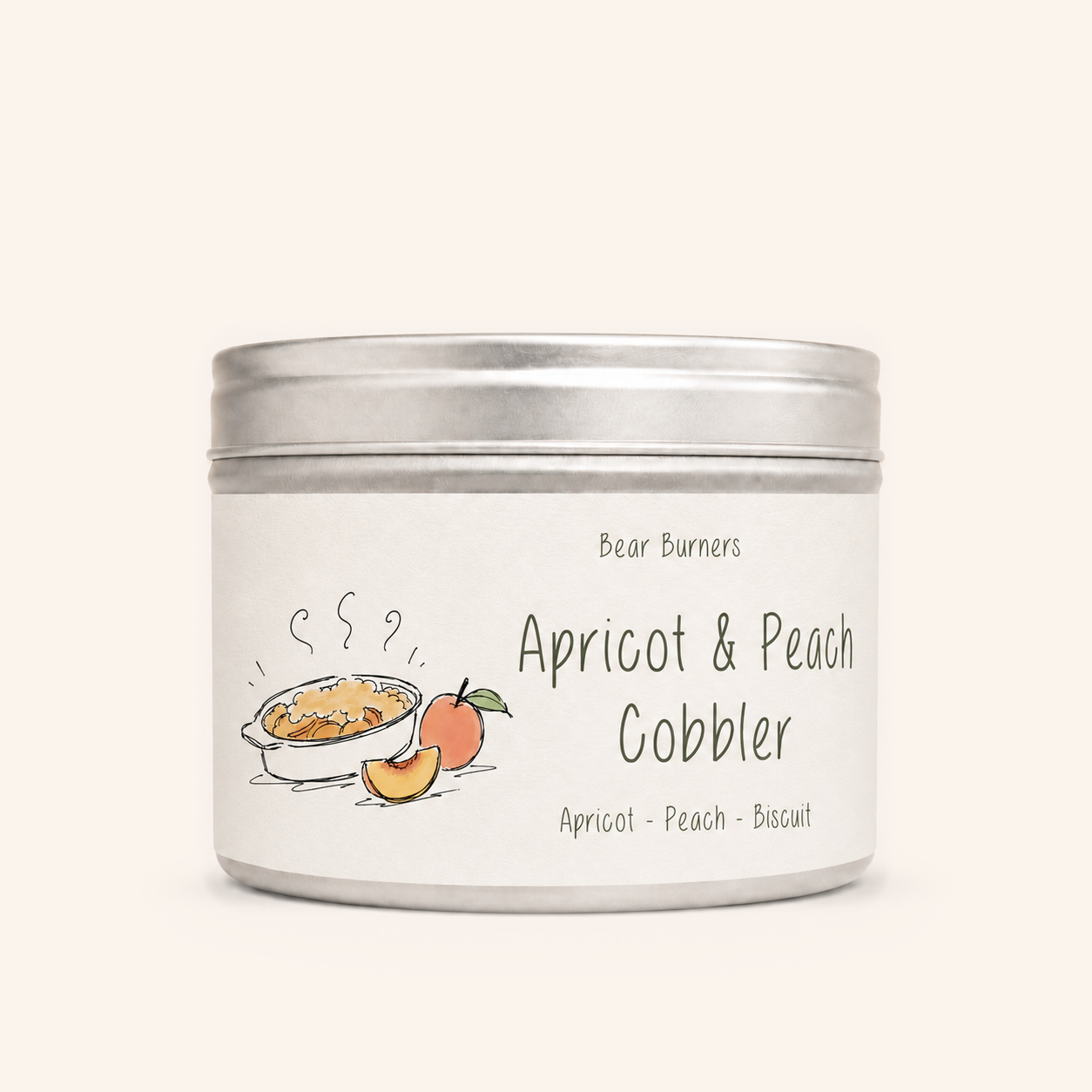 Apricot & Peach Cobbler — Autumn Collection tin candle