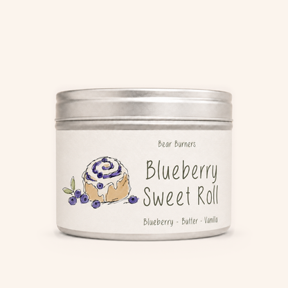 Blueberry Sweet Roll — Autumn Collection tin candle