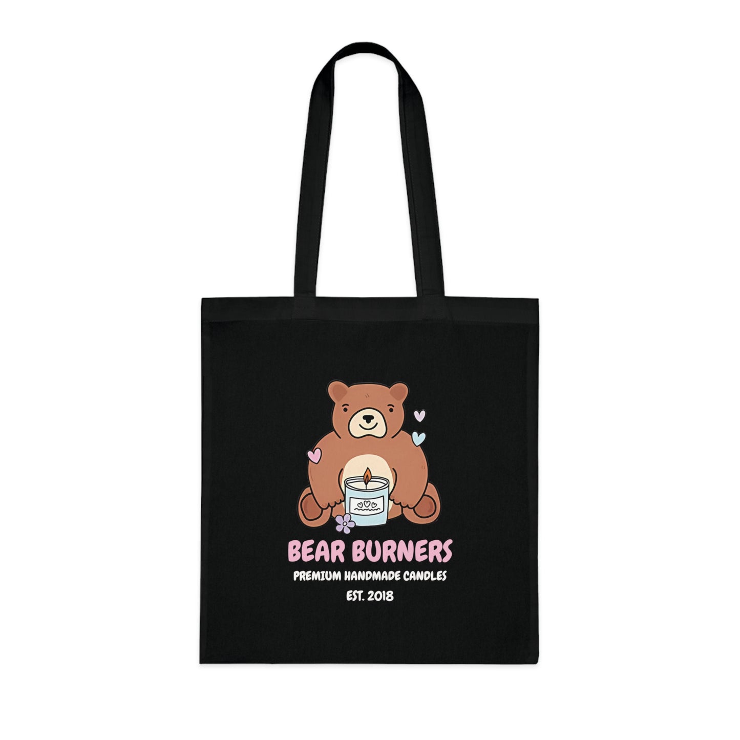 Bear Candle Logo Cotton Tote
