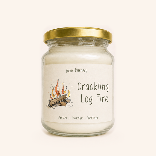 Crackling Log Fire — Autumn Collection Amber Jar Candle