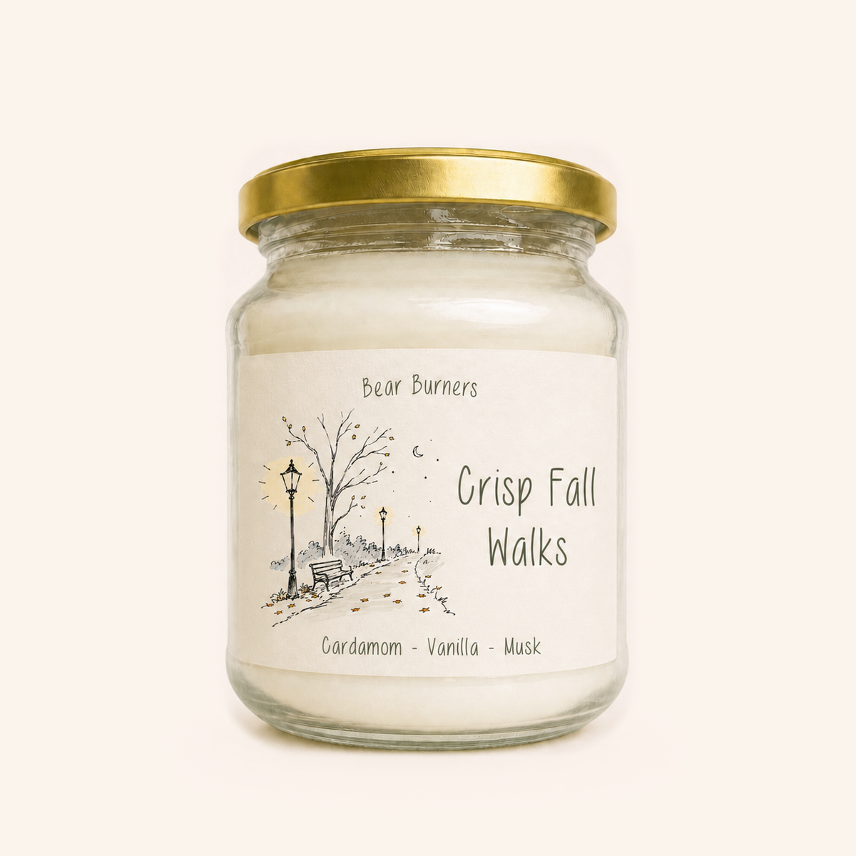 Crisp Fall Walks — Autumn Collection Amber Jar Candle
