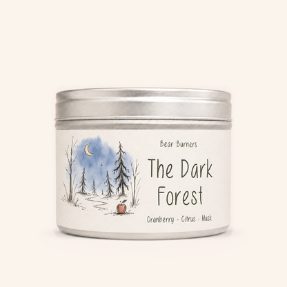 The Dark Forest — Cranberry & Citrus — Autumn Collection tin candle