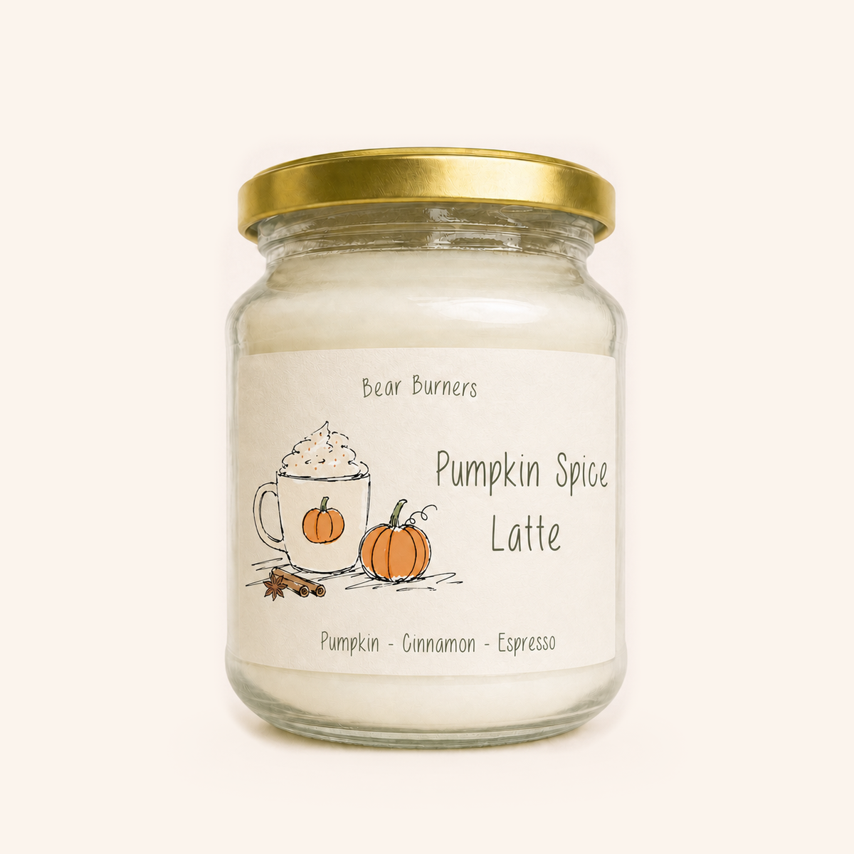 Pumpkin Spice Latte — Autumn Collection Amber Jar Candle