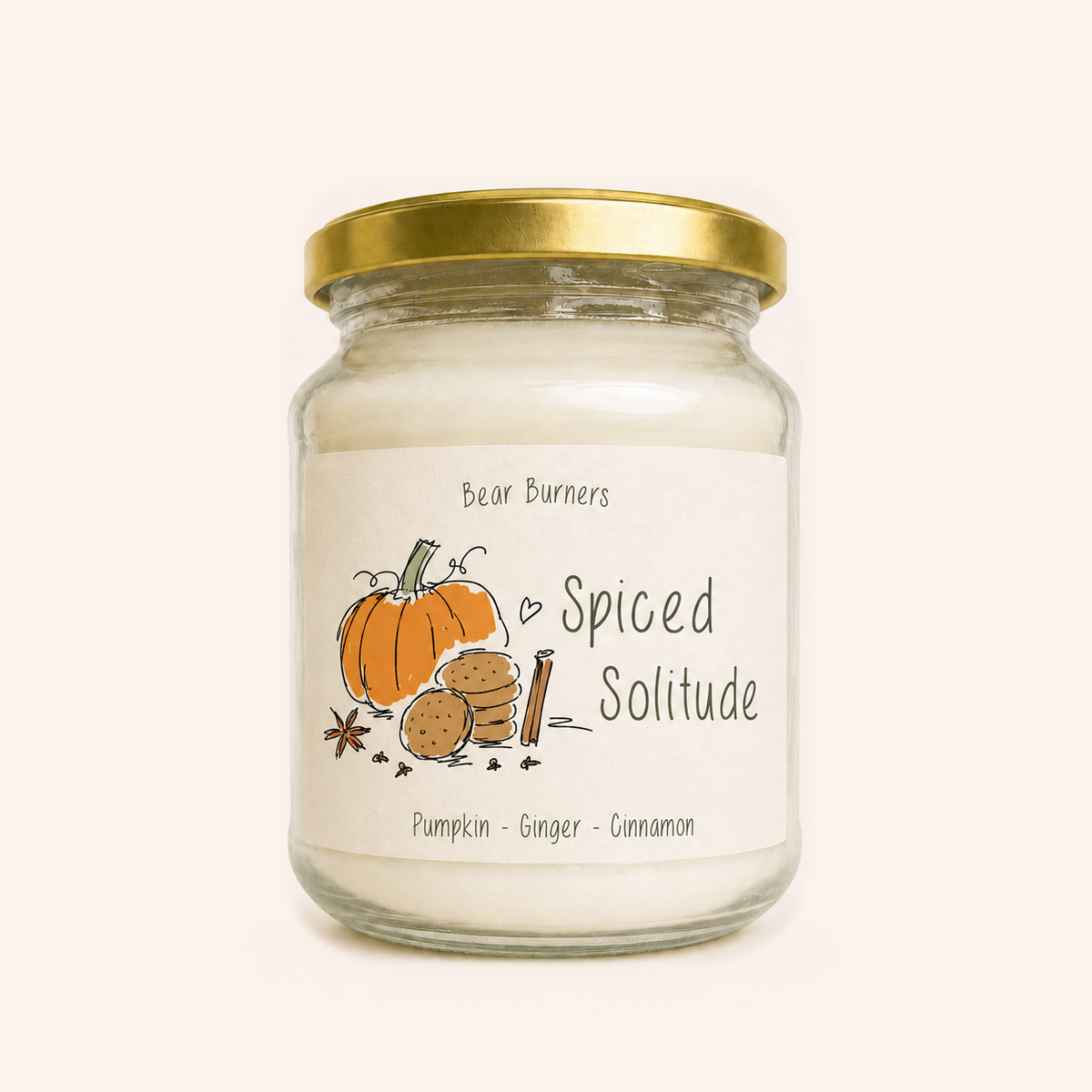 Spiced Solitude — Autumn Collection Amber Jar Candle