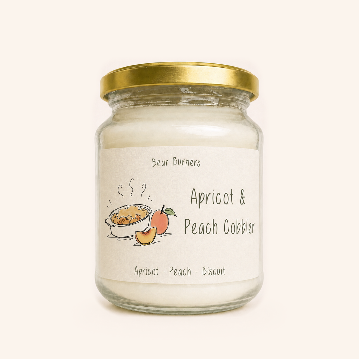 Apricot & Peach Cobbler — Autumn Collection Amber Jar Candle
