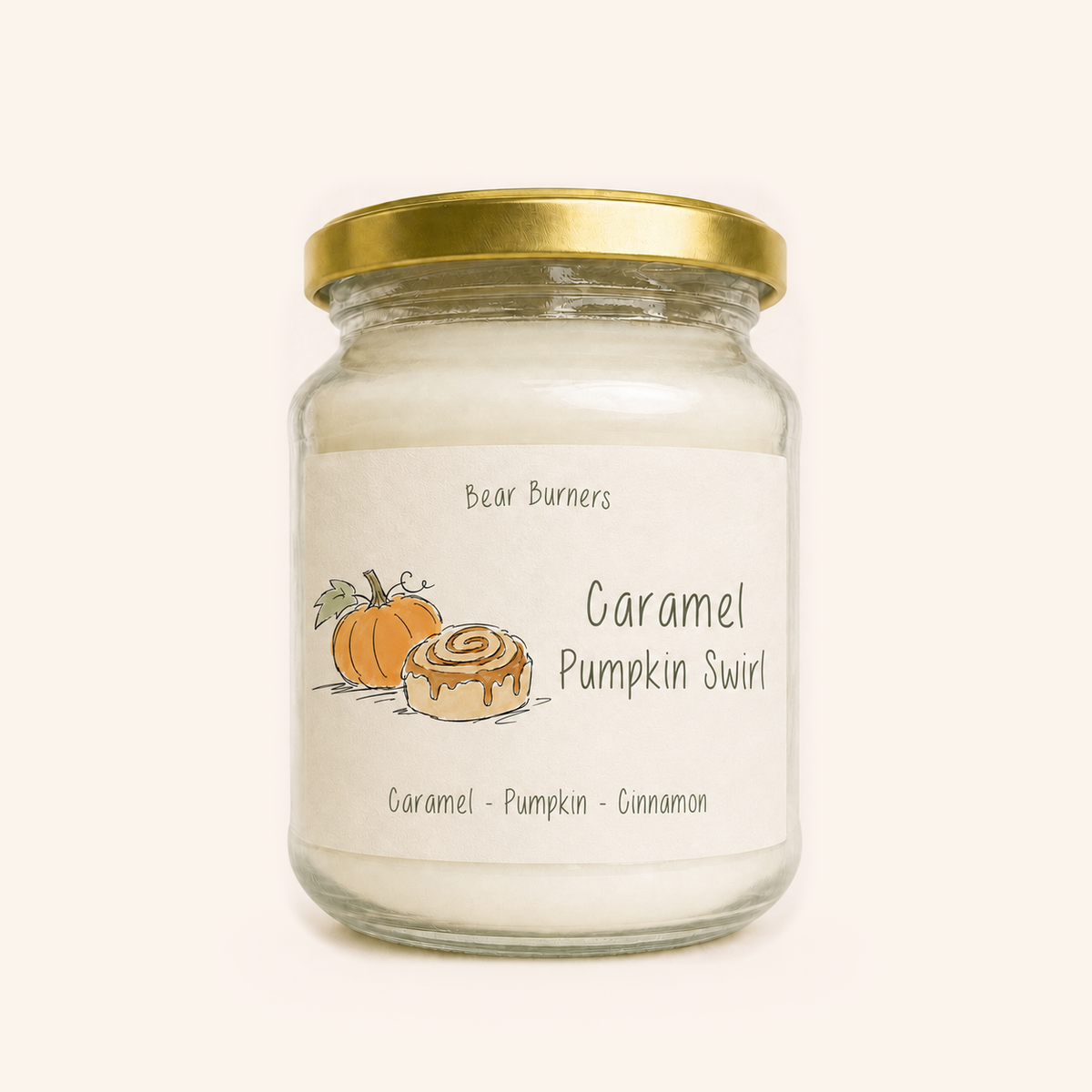Caramel Pumpkin Swirl — Autumn Collection Amber Jar Candle