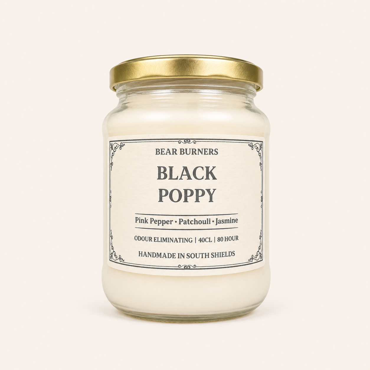 Black Poppy — Vintage Jar Candle