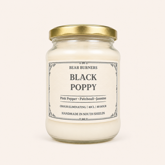Black Poppy — Vintage Jar Candle