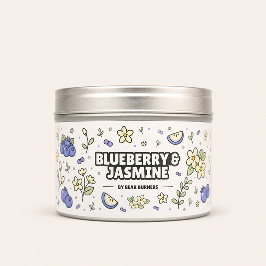 Blueberry & Jasmine — Tin Candle