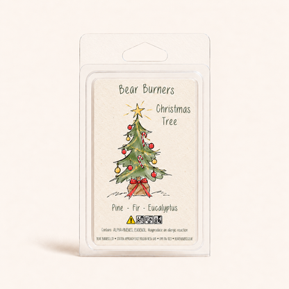 Christmas Tree Christmas wax melt clamshell by Bear Burners