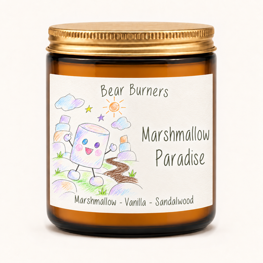 Marshmallow Paradise - Amber Jar Candle