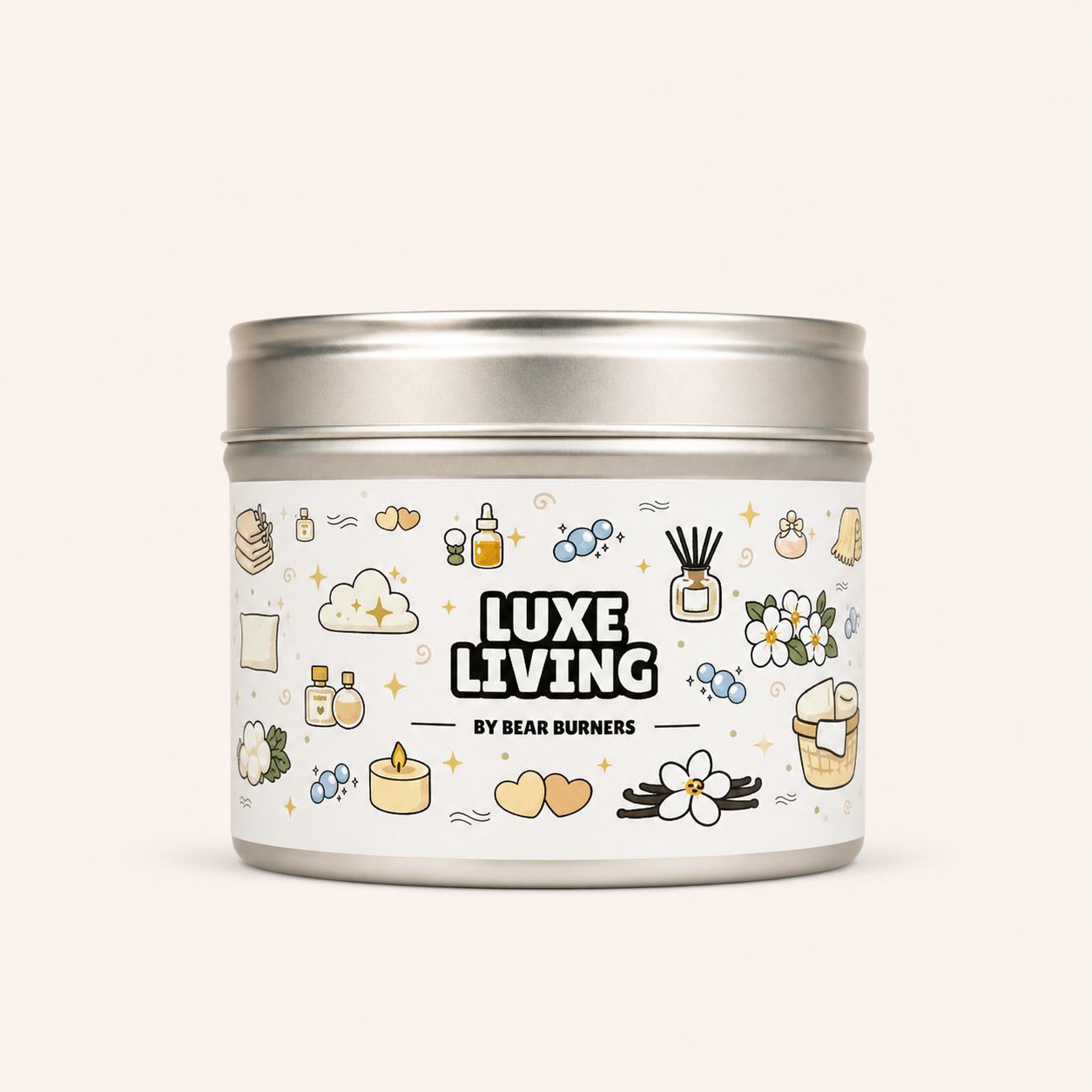Luxe Living — Tin Candle