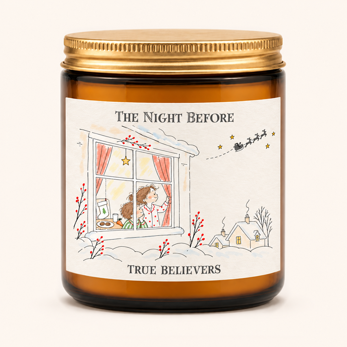True Believers — The Night Before 25cl Amber Jar Candle
