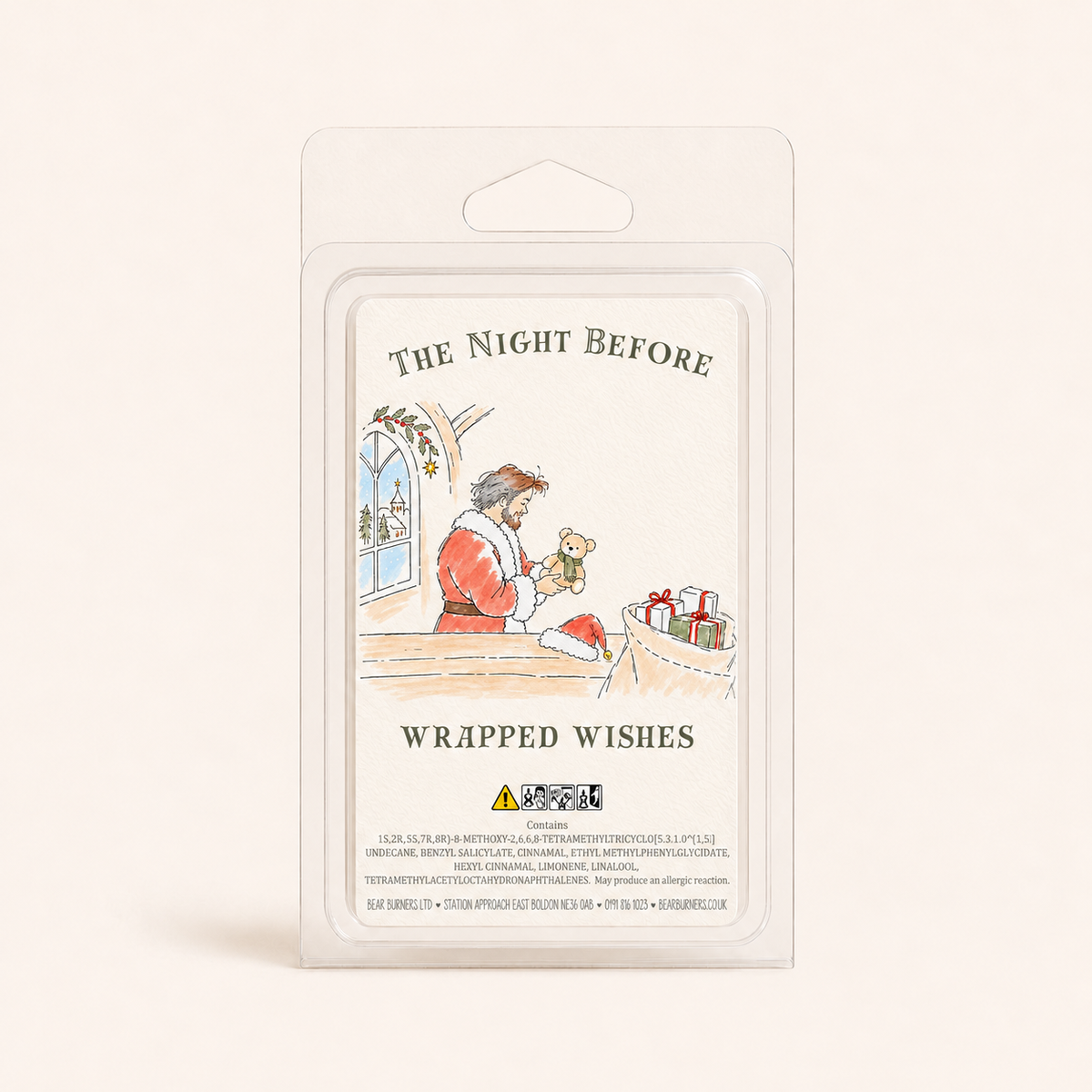 Wrapped Wishes — The Night Before Wax Melt Clamshell