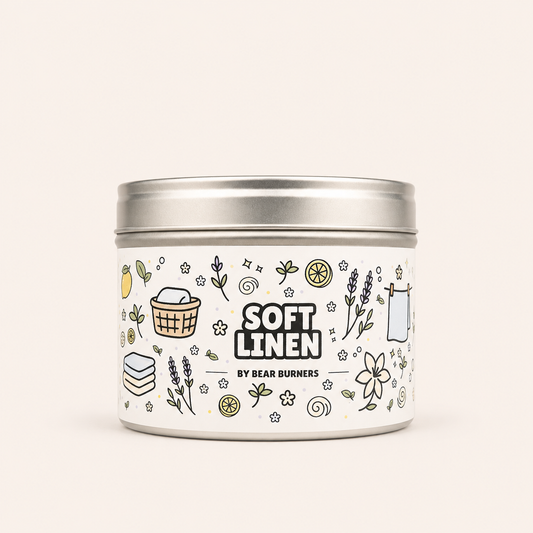Soft Linen — Tin Candle