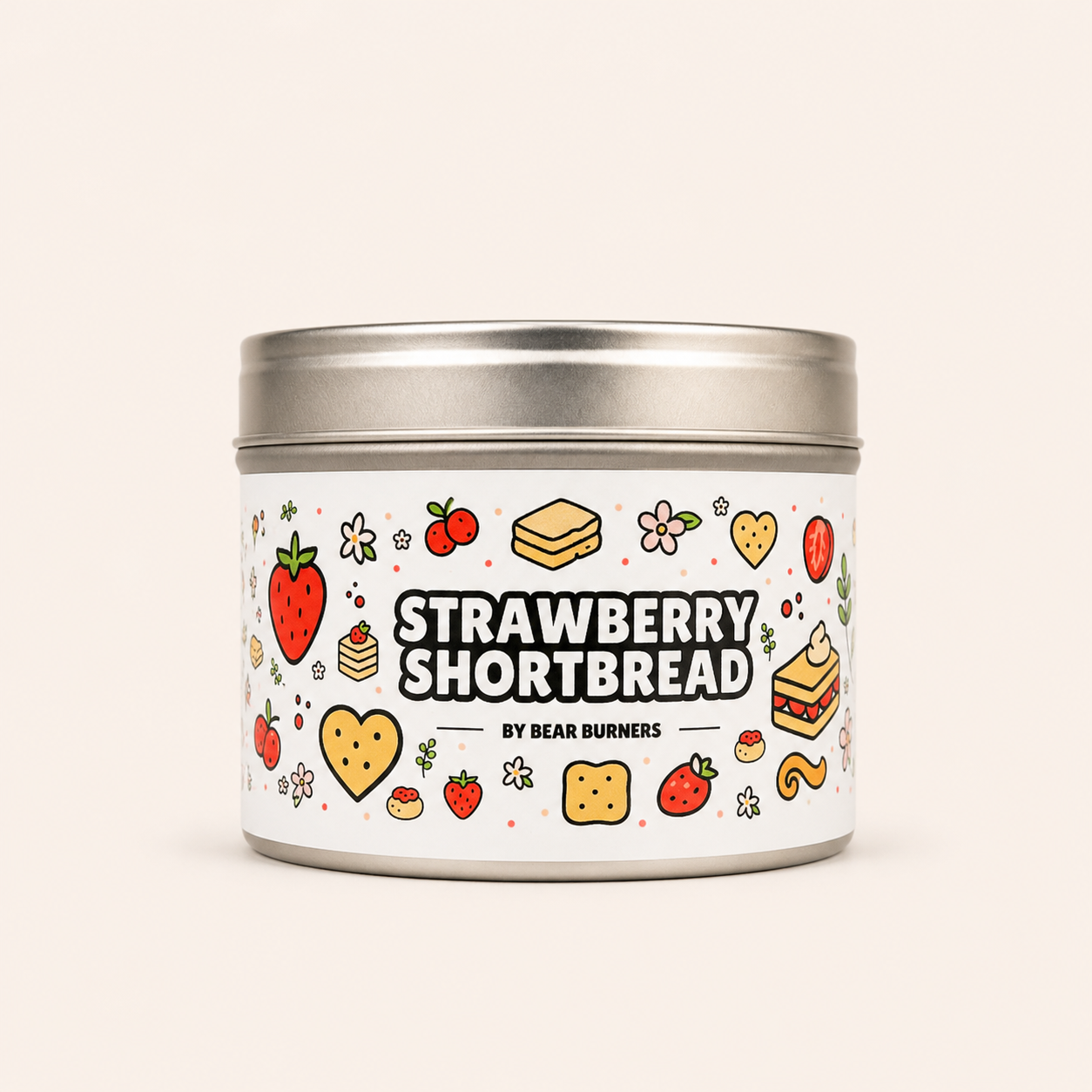 Strawberry Shortbread — Tin Candle